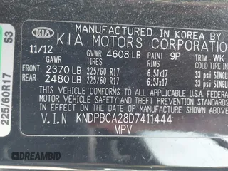 2013 Kia Sportage LX z VIN KNDPBCA28D7411444, wystawiony jako IAAI lot #42415041 z przebiegiem 150 524 mil mil oraz . Historia ofert i sprzedaży dostępna na DreamBid. Obrazek 9.