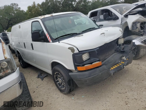 2010 Chevrolet Express Cargo Van with VIN 1GCUGADX3A1128464, listed as a Copart auction lot 83907624 with 318,868 mi miles and Salvage Title. Bid and sale history available at carsss.com. Image 4.