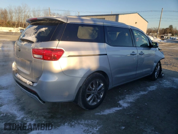 2016 Kia Sedona SX-L with VIN KNDME5C13G6155704, listed as a Copart auction lot 42119465 with 98,597 mi miles and Salvage Title. Bid and sale history available at carsss.com. Image 3.