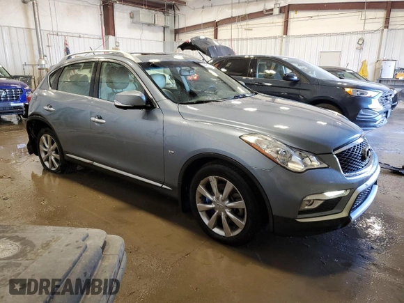 2017 Infiniti QX50 z VIN JN1BJ0RP7HM388499, wystawiony jako Copart lot #44345175 z przebiegiem 105 772 mil mil oraz Szkoda całkowita • Salvage title. Historia ofert i sprzedaży dostępna na DreamBid. Obrazek 4.
