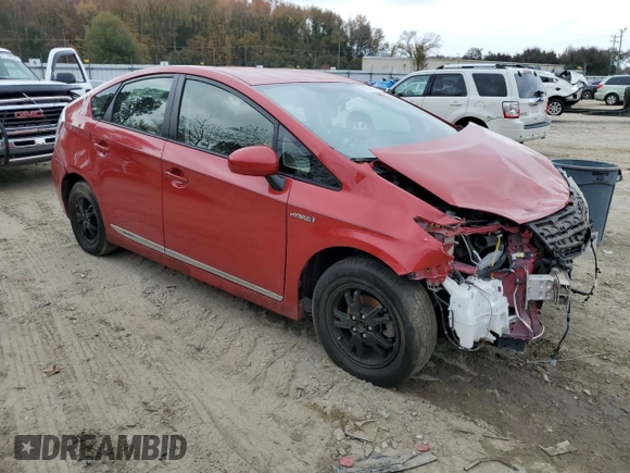 2012 Toyota Prius One with VIN JTDKN3DUXC5481729, listed as a Copart auction lot 81663884 with 88,696 mi miles and Salvage Title. Bid and sale history available at DreamBid. Image 4.