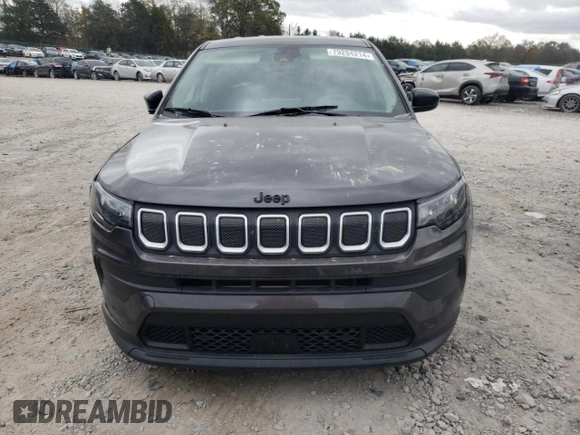 2022 Jeep Compass Sport with VIN 3C4NJCAB3NT103282, listed as a Copart auction lot 79294214 with 37,925 mi miles and Salvage Title. Bid and sale history available at carsss.com. Image 5.