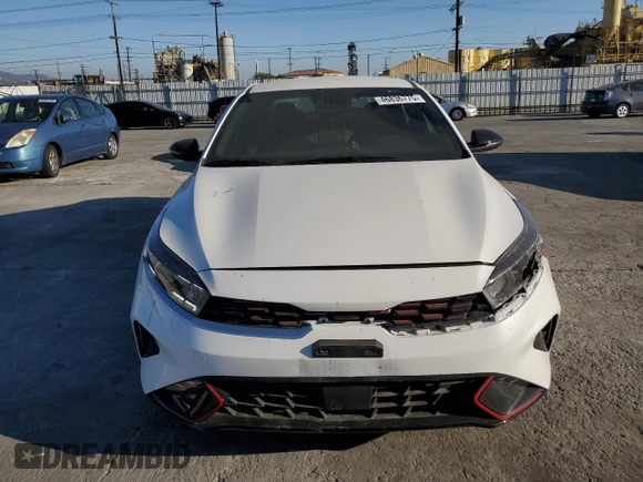 2023 Kia Forte GT-Line with VIN 3KPF54AD4PE559184, listed as a Copart auction lot 46836775 with 34,566 mi miles and Salvage Title. Bid and sale history available at carsss.com. Image 5.