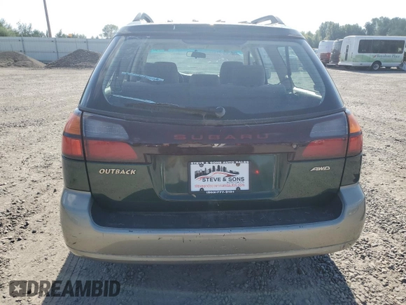 2003 Subaru Legacy Outback with VIN 4S3BH675937603532, listed as a Copart auction lot 64698175 with 198,647 mi miles and Clean title. Bid and sale history available at DreamBid. Image 6.