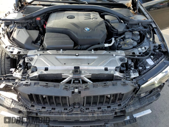 2023 BMW 3 Series 330i with VIN 3MW69FF05P8D21152, listed as a Copart auction lot 48803345 with 21,146 mi miles and Salvage title. Bid and sale history available at DreamBid. Image 11.