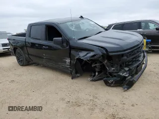 2022 Chevrolet Silverado 1500 Custom with VIN 3GCPABEK6NG528646, listed as a Copart auction lot 44184345 with 53,102 mi miles and Salvage Title. Bid and sale history available at DreamBid. Image 4.