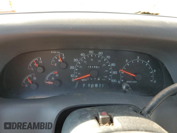 2001 Ford Super Duty F-250 XL with VIN 1FTNX21L31EC32313, listed as a Copart auction lot 68481624 with 131,581 mi miles and Clean Title. Bid and sale history available at carsss.com. Image 9.