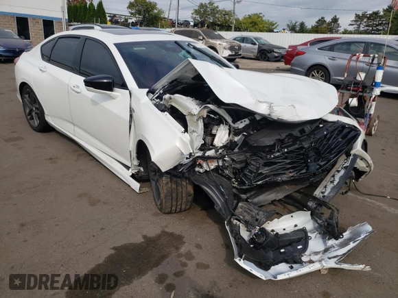 2024 Acura TLX w/A-Spec Package with VIN 19UUB6F52RA000513, listed as a Copart auction lot 70409754 with 0 mi miles and Salvage Title. Bid and sale history available at carsss.com. Image 4.