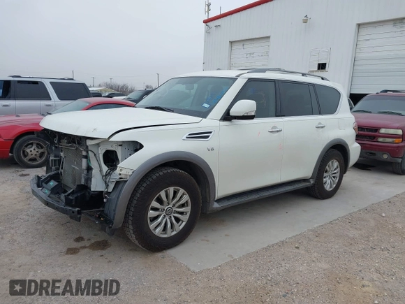 2020 Nissan Armada SV with VIN JN8AY2ND4LX016965, listed as a IAAI auction lot 41426843 with 62,523 mi miles. Bid and sale history available at carsss.com. Image 13.