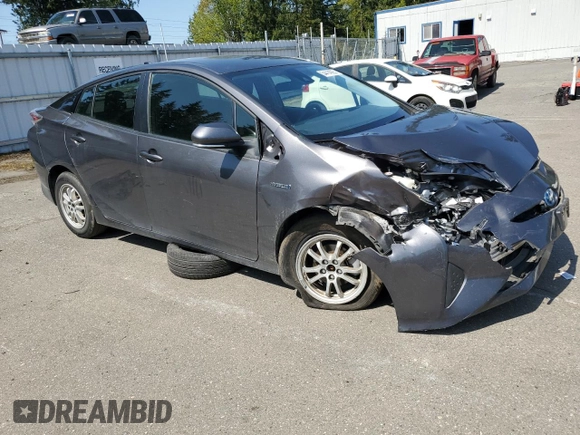 2017 Toyota Prius Two with VIN JTDKBRFU1H3545071, listed as a Copart auction lot 54414095 with 67,373 mi miles and Salvage Title. Bid and sale history available at DreamBid. Image 4.
