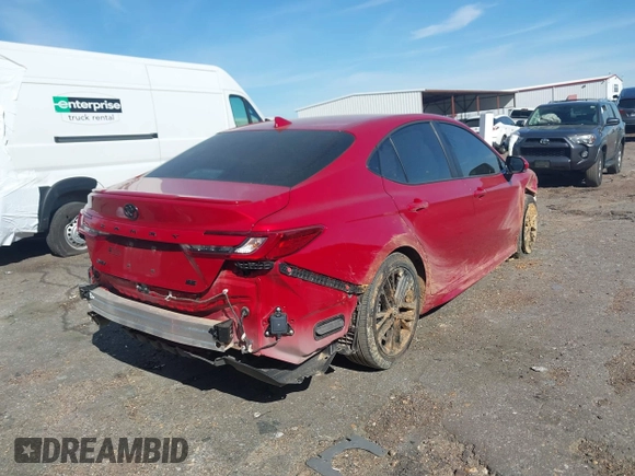2025 Toyota Camry LE with VIN 4T1DAACK8SU010686, listed as a IAAI auction lot 41794721 with 8,080 mi miles and . Bid and sale history available at DreamBid. Image 4.