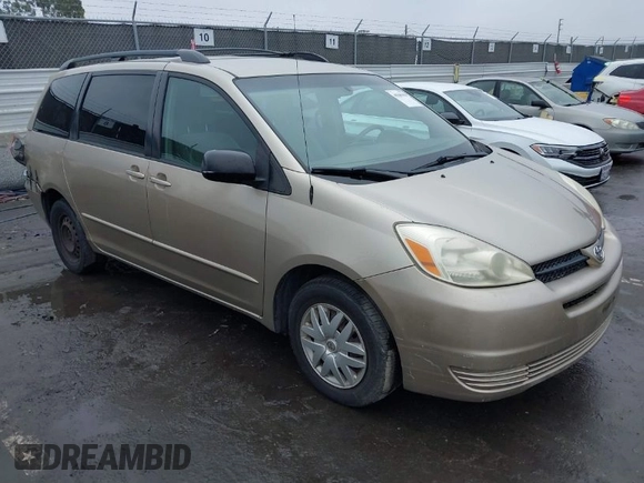 2005 Toyota Sienna CE with VIN 5TDZA23CX5S376540, listed as a IAAI auction lot 41840398 with 180,285 mi miles. Bid and sale history available at carsss.com. Image 1.