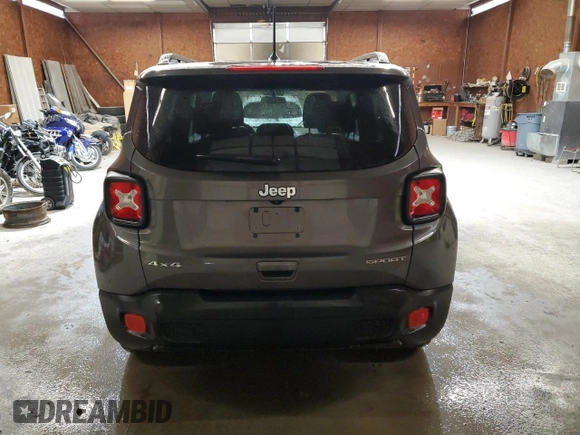 2018 Jeep Renegade Upland with VIN ZACCJBAB5JPG63825, listed as a Copart auction lot 61135135 with 113,666 mi miles and Salvage title. Bid and sale history available at DreamBid. Image 6.