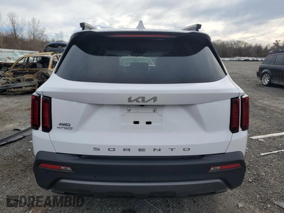 2022 Kia Sorento X-Line S with VIN 5XYRLDLC7NG109066, listed as a Copart auction lot 49709975 with 42,031 mi miles and Salvage Title. Bid and sale history available at carsss.com. Image 6.