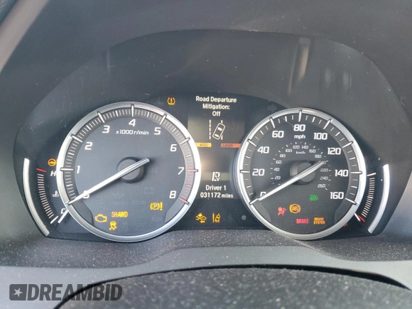 2017 Acura MDX with VIN 5FRYD4H30HB000993, listed as a Copart auction lot 52889405 with 31,172 mi miles and Salvage Title. Bid and sale history available at carsss.com. Image 9.