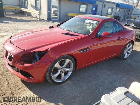 2012 Mercedes-Benz SLK 350 z VIN WDDPK5HA5CF036731, wystawiony jako Copart lot #85322314 z przebiegiem 59 548 mil mil oraz Szkoda całkowita • Salvage title. Historia ofert i sprzedaży dostępna na DreamBid. Obrazek 1.