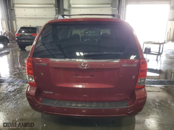 2008 Hyundai Entourage GLS with VIN KNDMC233186046729, listed as a Copart auction lot 76093674 with 184,272 mi miles and Salvage Title. Bid and sale history available at carsss.com. Image 6.