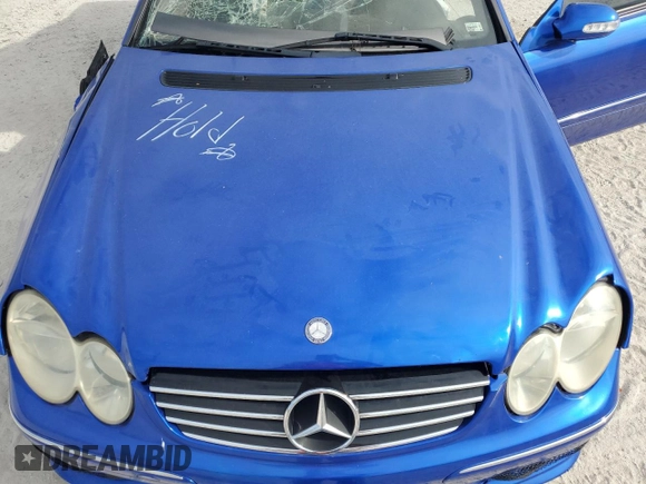 2005 Mercedes-Benz CLK-Class AMG with VIN WDBTK76G55T048893, listed as a Copart auction lot 80762754 with 0 mi miles and Salvage Title. Bid and sale history available at carsss.com. Image 11.