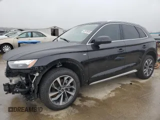 2023 Audi Q5 S line Premium Plus z VIN WA1EAAFYXP2095018, wystawiony jako Copart lot #43978935 z przebiegiem 9874 mil mil oraz Tytuł czysty. Historia ofert i sprzedaży dostępna na DreamBid. Obrazek 1.