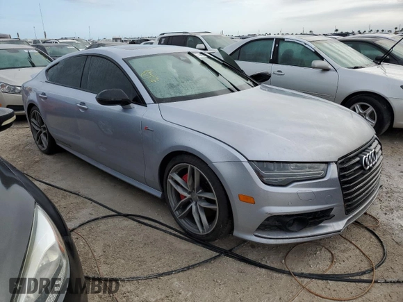 2017 Audi A7 Premium Plus with VIN WAUW3AFC6HN032682, listed as a Copart auction lot 74491404 with 0 mi miles and Non Repairable. Bid and sale history available at carsss.com. Image 4.
