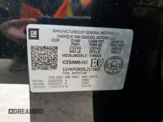 2020 Cadillac XT6 AWD Sport z VIN 1GYKPGRS0LZ173920, wystawiony jako Copart lot #44397305 z przebiegiem 97 071 mil mil oraz Szkoda całkowita • Salvage title. Historia ofert i sprzedaży dostępna na DreamBid. Obrazek 13.