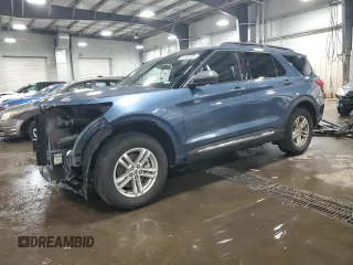 2020 Ford Explorer XLT with VIN 1FMSK8DH8LGA92497, listed as a Copart auction lot 53530385 with 82,241 mi miles and Salvage Title. Bid and sale history available at carsss.com. Image 1.