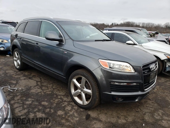 2007 Audi Q7 Premium Plus with VIN WA1EY74LX7D076110, listed as a Copart auction lot 87622125 with 93,478 mi miles and Clean title. Bid and sale history available at DreamBid. Image 4.