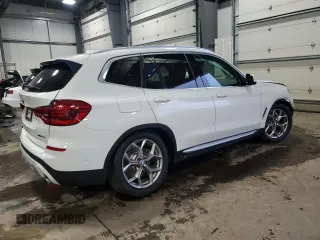 2020 BMW X3 xDrive30i with VIN 5UXTY5C03L9B17538, listed as a Copart auction lot 82562154 with 75,062 mi miles and Salvage Title. Bid and sale history available at DreamBid. Image 3.