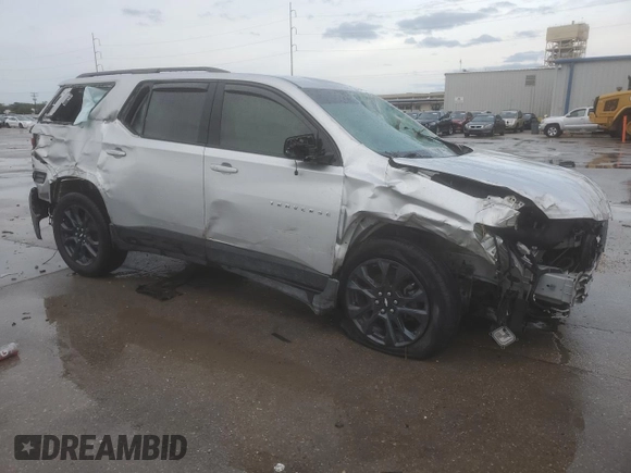 2018 Chevrolet Traverse RS with VIN 1GNERJKX4JJ158727, listed as a Copart auction lot 83440254 with 104,017 mi miles and Salvage Title. Bid and sale history available at carsss.com. Image 4.