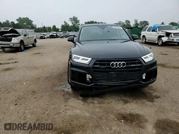 2020 Audi Q5 Premium Plus with VIN WA1BNAFY4L2065613, listed as a Copart auction lot 60804035 with 52,698 mi miles and Salvage title. Bid and sale history available at DreamBid. Image 14.