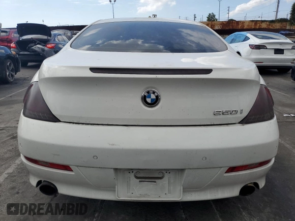 2010 BMW 6 Series 650i with VIN WBAEA5C5XACV93094, listed as a Copart auction lot 71986304 with 132,353 mi miles and Clean Title. Bid and sale history available at carsss.com. Image 6.