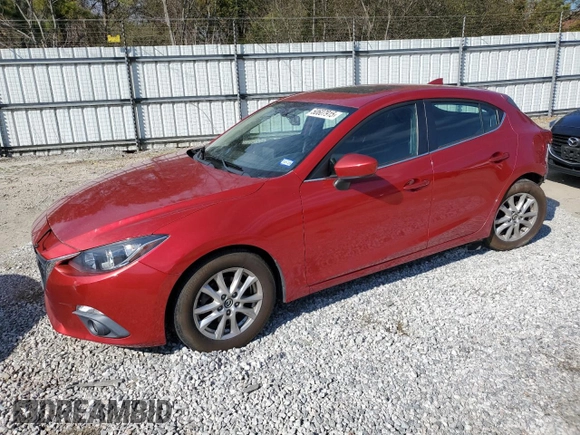 2016 Mazda 3 i Touring with VIN 3MZBM1M71GM311905, listed as a Copart auction lot 50607915 with 89,835 mi miles and Salvage Title. Bid and sale history available at DreamBid. Image 1.