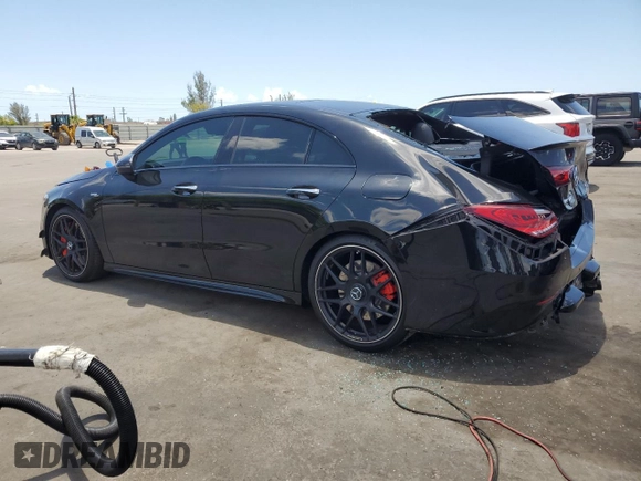 2021 Mercedes-Benz CLA 45 AMG with VIN W1K5J5DB2MN162304, listed as a Copart auction lot 57717765 with 36,101 mi miles and Salvage title. Bid and sale history available at DreamBid. Image 2.