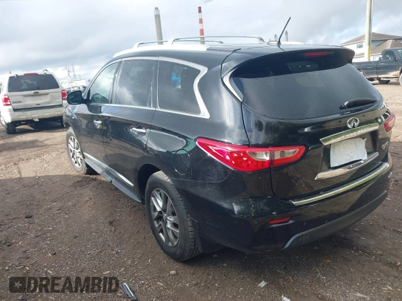 2014 Infiniti QX60 with VIN 5N1AL0MM3EC546351, listed as a IAAI auction lot 42196214 with 199,071 mi miles and . Bid and sale history available at DreamBid. Image 3.