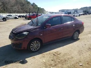 2019 Mitsubishi Mirage G4 ES with VIN ML32F3FJ6KHF16706, listed as a Copart auction lot 46734645 with 0 mi miles and Salvage Title. Bid and sale history available at carsss.com. Image 1.