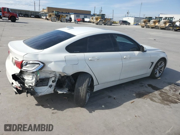 2018 BMW 4 Series 440i with VIN WBA4J5C51JBF07823, listed as a Copart auction lot 44127705 with 64,875 mi miles and Salvage Title. Bid and sale history available at DreamBid. Image 3.