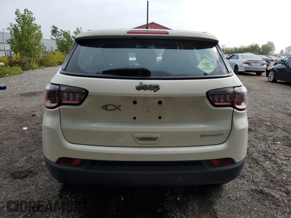 2017 Jeep Compass Sport with VIN 3C4NJCAB6HT632763, listed as a Copart auction lot 69117274 with Not Provided miles and Salvage Title. Bid and sale history available at carsss.com. Image 6.