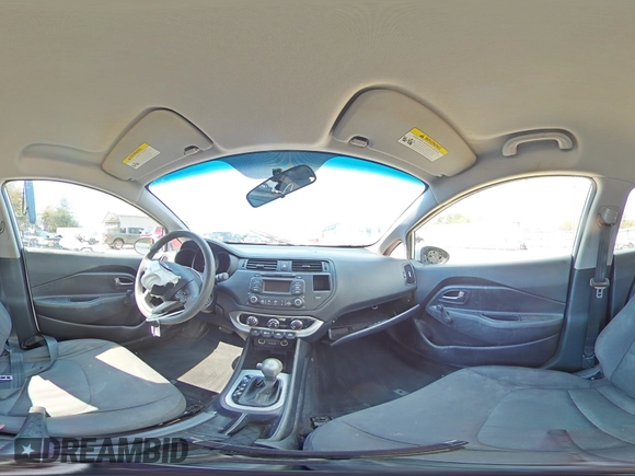 2014 Kia Rio LX with VIN KNADM4A32E6395290, listed as a Copart auction lot 48531785 with 92,582 mi miles and Salvage Title. Bid and sale history available at carsss.com. Image 14.