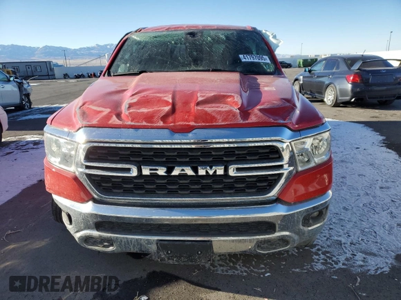 2024 Ram 1500 Big Horn with VIN 1C6RRFFG6RN131025, listed as a Copart auction lot 41797095 with 4,244 mi miles and Clean title. Bid and sale history available at DreamBid. Image 5.