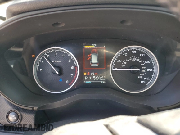 2019 Subaru Forester Premium with VIN JF2SKAEC2KH416326, listed as a Copart auction lot 61375845 with 89,374 mi miles and Salvage title. Bid and sale history available at DreamBid. Image 9.