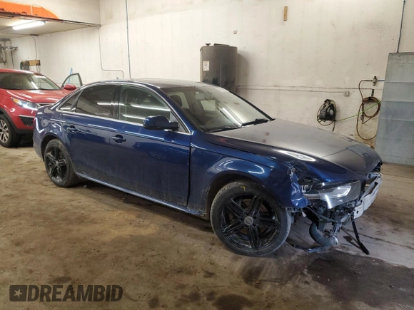 2014 Audi A4 Premium with VIN WAUBFAFL3EN002167, listed as a Copart auction lot 47239915 with 119,676 mi miles and Salvage Title. Bid and sale history available at carsss.com. Image 4.