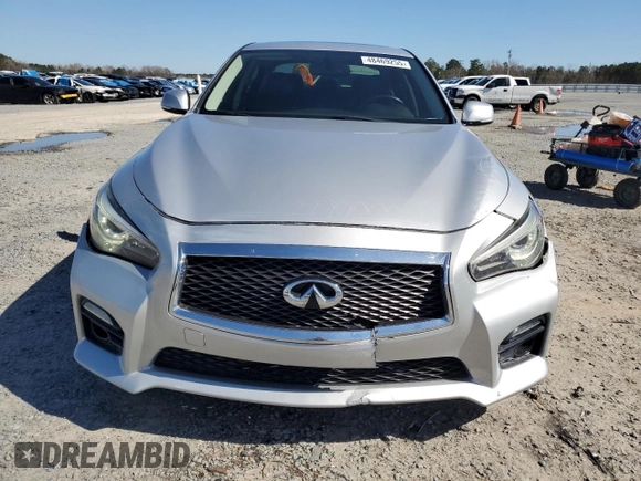 2016 Infiniti Q50 Premium with VIN JN1EV7AR7GM346372, listed as a Copart auction lot 48469255 with 97,236 mi miles and Salvage Title. Bid and sale history available at DreamBid. Image 5.