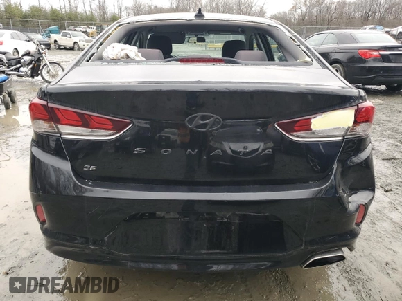 2019 Hyundai Sonata SE with VIN 5NPE24AF7KH804392, listed as a Copart auction lot 82188904 with 80,836 mi miles and Salvage Title. Bid and sale history available at carsss.com. Image 6.