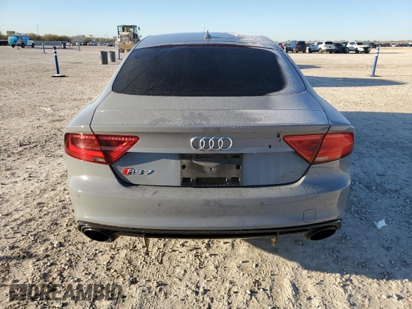 2015 Audi RS 7 Prestige z VIN WUAW2AFC7FN901067, wystawiony jako Copart lot #84822874 z przebiegiem 85 329 mil mil oraz Szkoda całkowita • Salvage title. Historia ofert i sprzedaży dostępna na DreamBid. Obrazek 6.