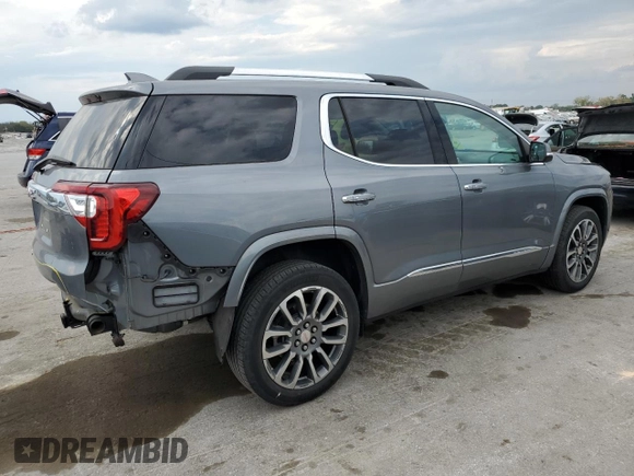 2021 GMC Acadia Denali with VIN 1GKKNPLS0MZ137882, listed as a Copart auction lot 45451505 with 51,627 mi miles and Clean Title. Bid and sale history available at carsss.com. Image 3.