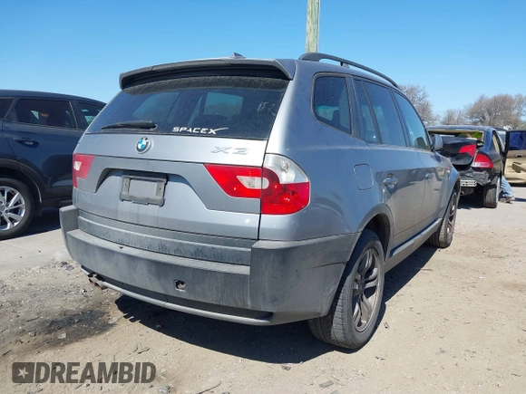 2005 BMW X3 3.0i with VIN WBXPA934X5WD03196, listed as a IAAI auction lot 41758262 with 136,523 mi miles. Bid and sale history available at carsss.com. Image 4.