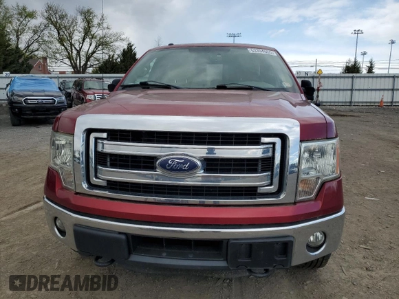 2014 Ford F-150 XL with VIN 1FTFX1ETXEKG17352, listed as a Copart auction lot 53354055 with 233,431 mi miles and Clean Title. Bid and sale history available at DreamBid. Image 5.