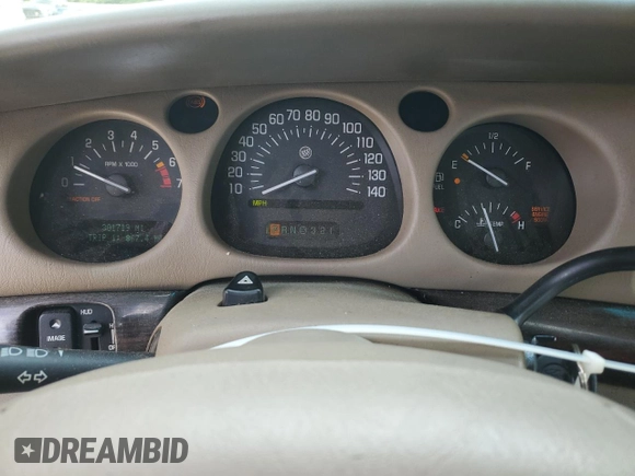 2003 Buick LeSabre Limited with VIN 1G4HR54K03U233905, listed as a Copart auction lot 57445385 with 301,719 mi miles and Salvage title. Bid and sale history available at DreamBid. Image 9.