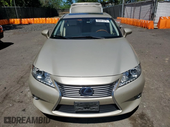 2013 Lexus ES 300h with VIN JTHBW1GG5D2016588, listed as a Copart auction lot 55341375 with 72,025 mi miles and Salvage title. Bid and sale history available at DreamBid. Image 5.