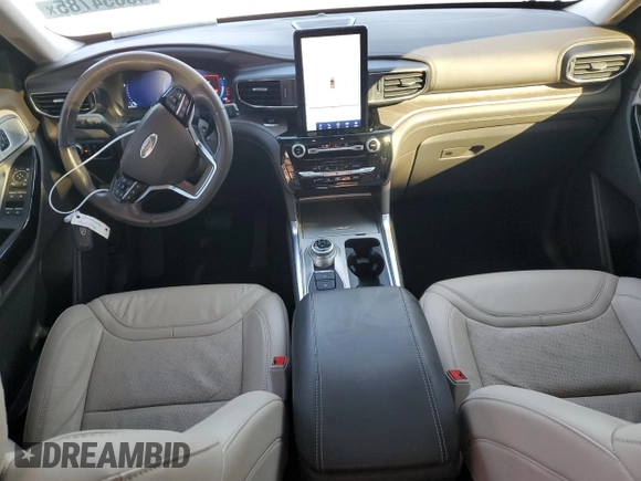 2023 Ford Explorer Platinum with VIN 1FM5K8HC5PGA49513, listed as a Copart auction lot 43654785 with 34,928 mi miles and Salvage title. Bid and sale history available at DreamBid. Image 8.